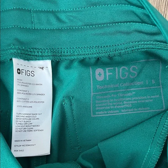 Figs Teal Jogger Scrub Pants - Picture 10 of 12